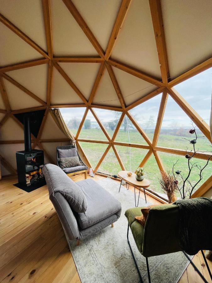 Dome Insolite Cedre Jacuzzi Et Petits Dejeuners Inclus Lagraulet-du-Gers Exterior photo